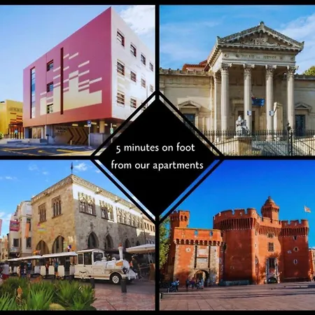 Apartment Elegance Castillet - Plein Centre Proche Gare Bus Et Transports - Ideal Couple Ou Pro - Moderne Et Confort - Speciale *