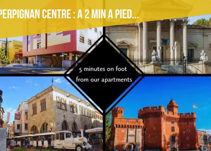 Elegance Castillet - Plein Centre Proche Gare Bus Et Transports - Ideal Couple Ou Pro - Moderne Et Confort - Speciale